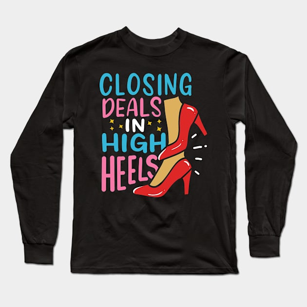 Real Estate Agent Long Sleeve T-Shirt by KAWAIITEE